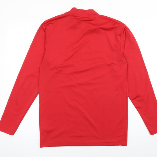 Azzurri Sport Men's Red Long Sleeve Athletic Compression Top Size M