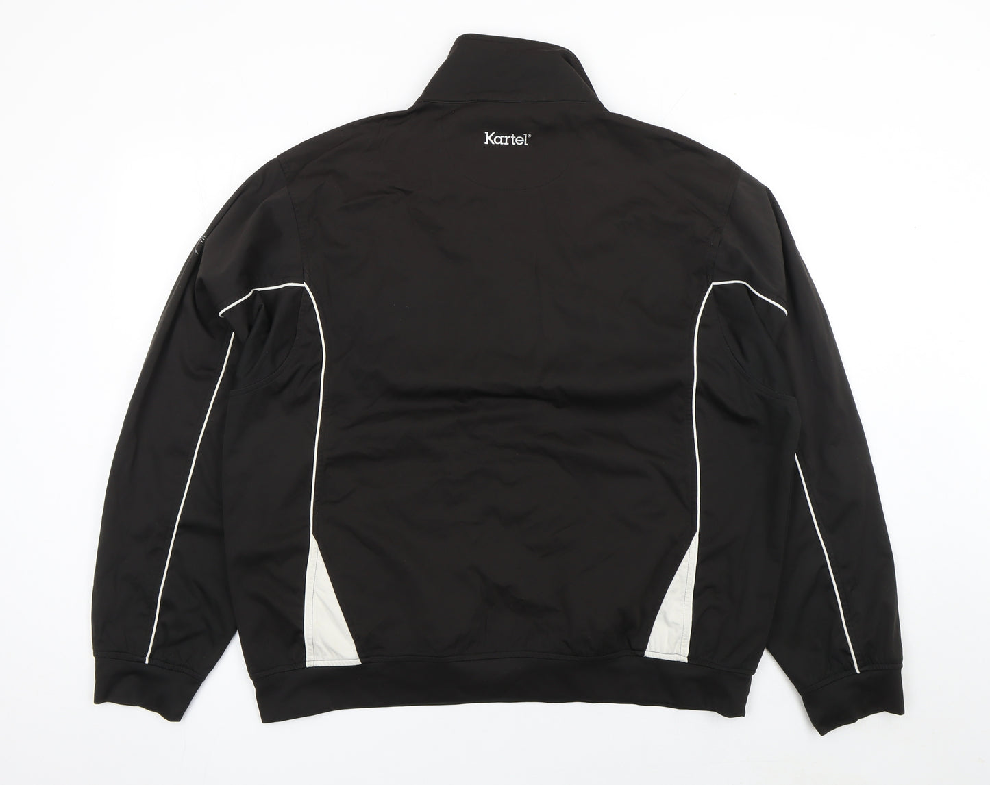 Kartel Men's Black XL Track Jacket 1/2 Zip Lightweight Activewear