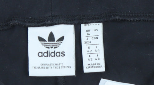 Adidas Women's Black Size 16 High Rise Stretch Leggings