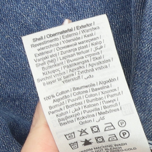 Jack & Jones Mens Blue Denim Distressed Shorts Size M