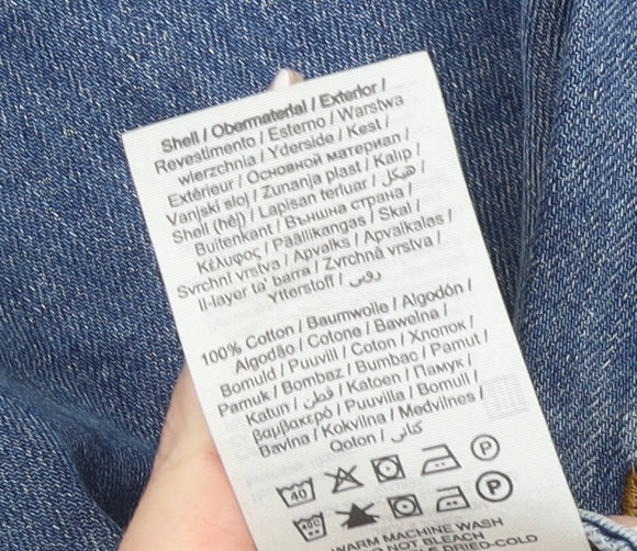 Jack & Jones Mens Blue Denim Distressed Shorts Size M