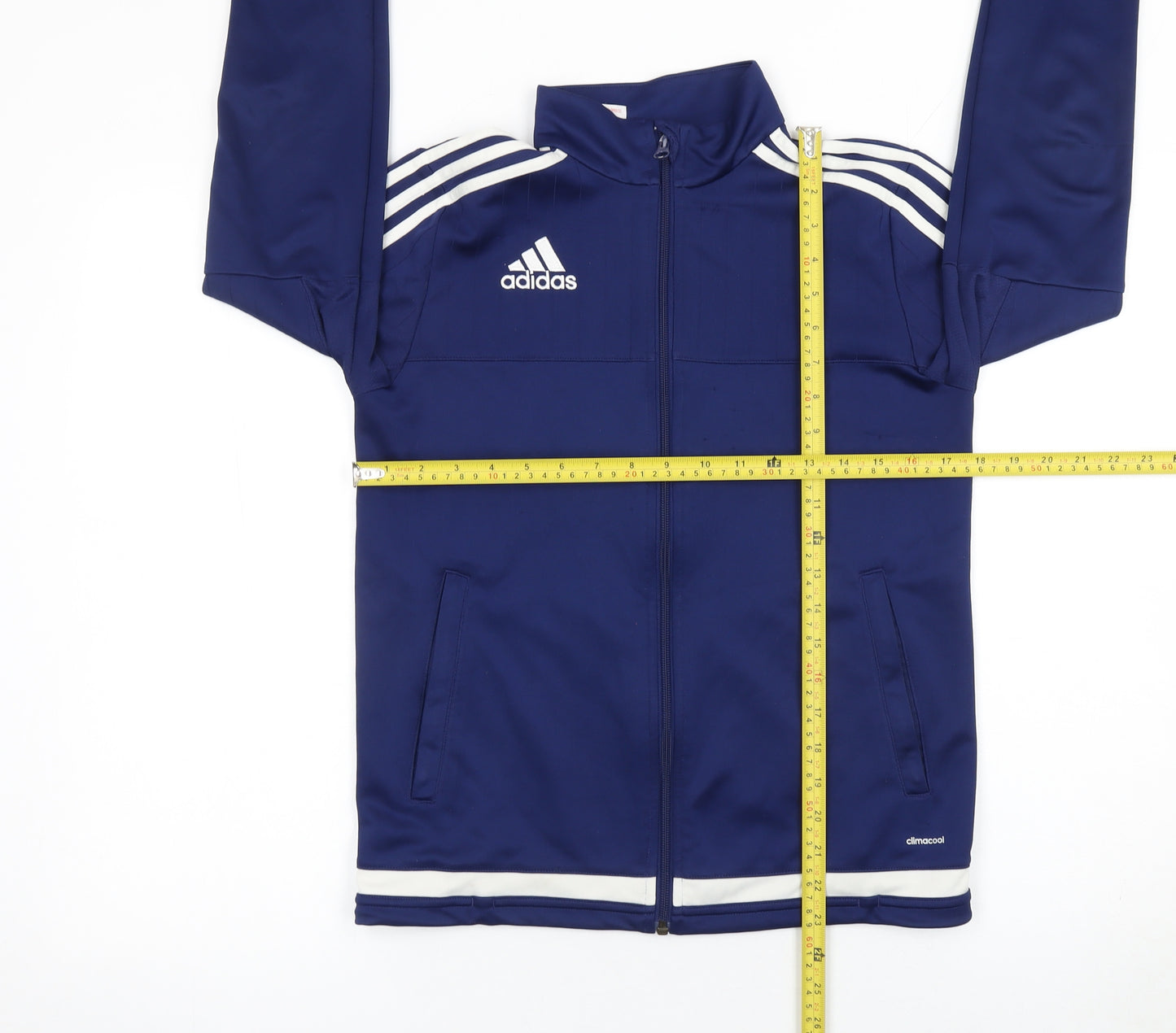 Adidas Boys Blue 13-14 Years ClimaCool Track Jacket Full Zip Sports Top