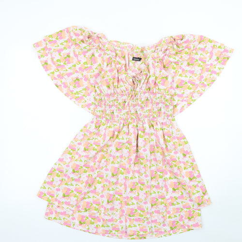 Boohoo Women’s Multicoloured Floral Fit & Flare Short Dress Size 8