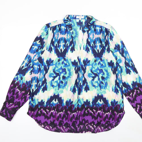 Kilky Paris Women's Multicoloured Tunic Blouse Size M Long Sleeve Polyester