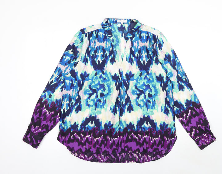 Kilky Paris Women's Multicoloured Tunic Blouse Size M Long Sleeve Polyester