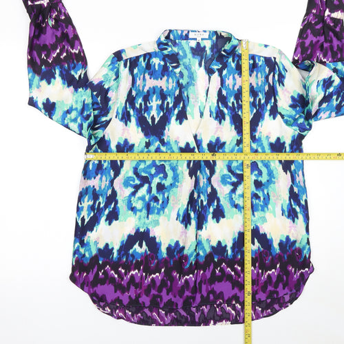 Kilky Paris Women's Multicoloured Tunic Blouse Size M Long Sleeve Polyester