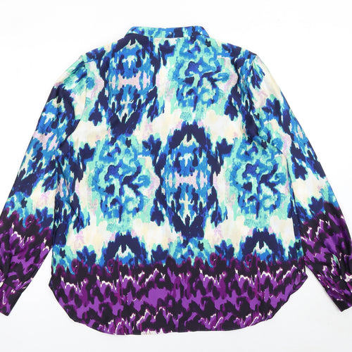 Kilky Paris Women's Multicoloured Tunic Blouse Size M Long Sleeve Polyester