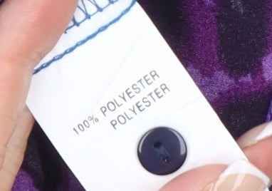 Kilky Paris Women's Multicoloured Tunic Blouse Size M Long Sleeve Polyester