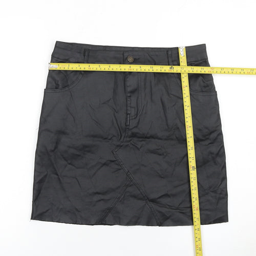 PrettyLittleThing Women’s Black Stretch Pencil Skirt Size 12