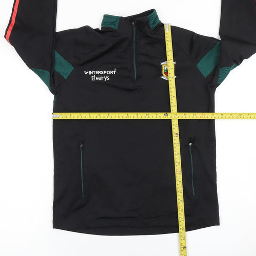 O'Neills Boys Black 1/4 Zip Sports Sweatshirt Size 13 Years Regular Fit
