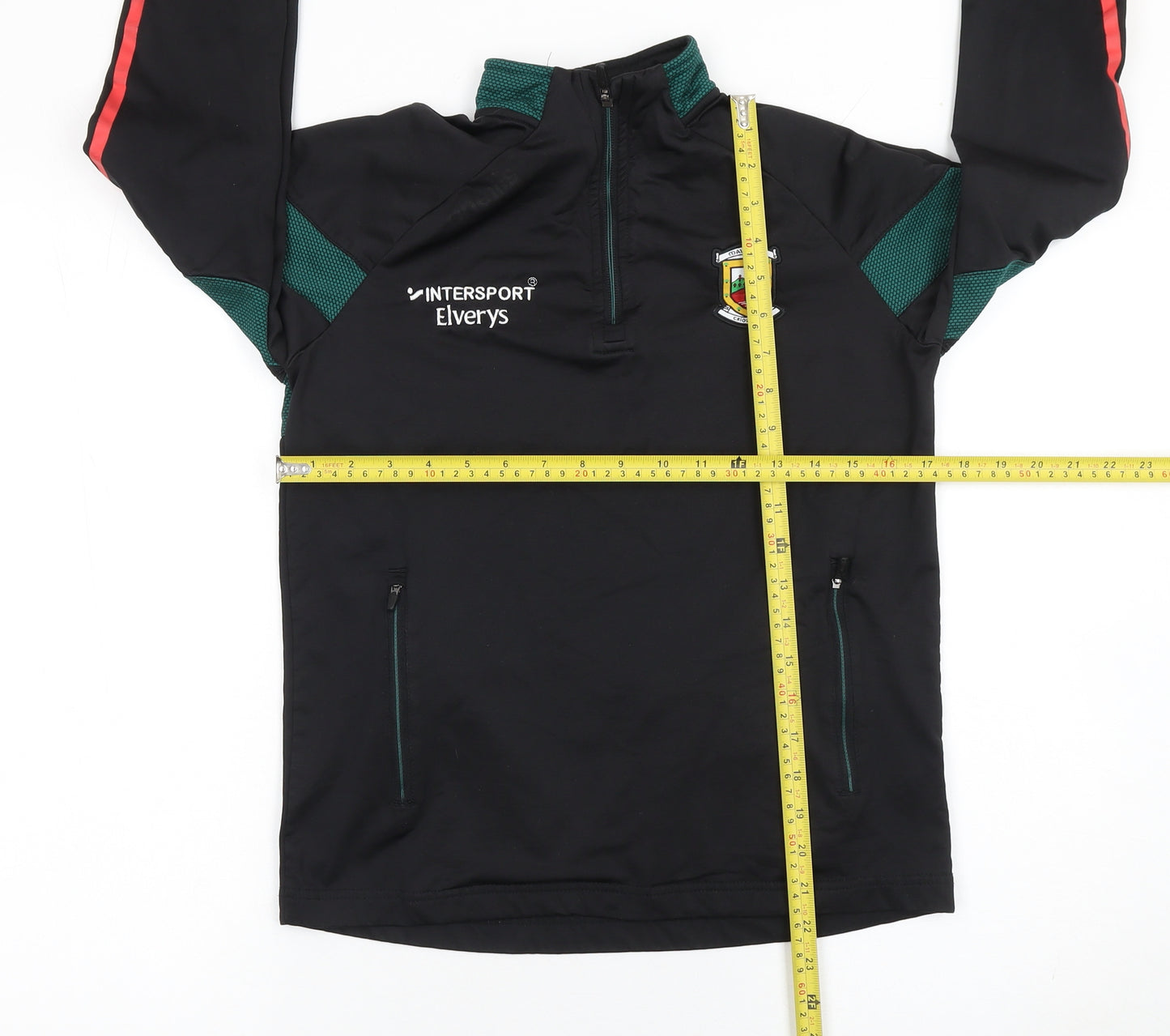 O'Neills Boys Black 1/4 Zip Sports Sweatshirt Size 13 Years Regular Fit