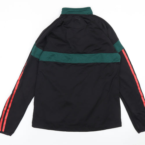 O'Neills Boys Black 1/4 Zip Sports Sweatshirt Size 13 Years Regular Fit