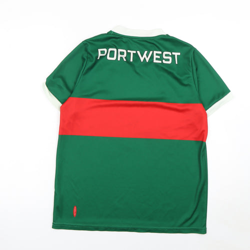 O'Neills Boys Green Football Jersey T-Shirt Age 13 Regular Fit Polyester