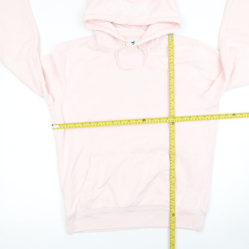Hollister Women Pink Pullover Hoodie Medium Must-Have Collection