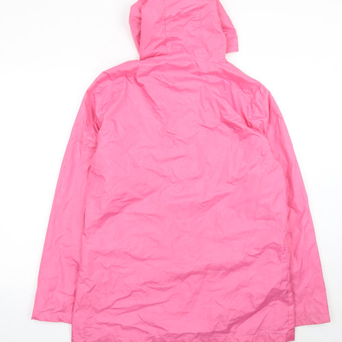 Bench Womens Pink Waterproof Hooded Rain Jacket Size 14