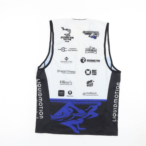 Velotec Boys Black XL Sleeveless Triathlon Tank Top Jersey
