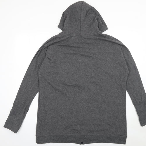 Mamas & Papas Womens Grey Full Zip Hoodie Size 16 Long Sleeve Casual