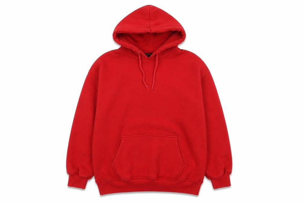 Misspap Womens Red Pullover Hoodie UK 6 Cotton Blend Casual