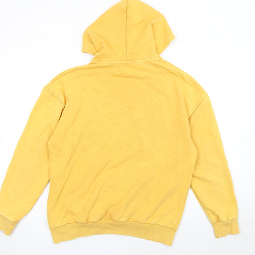 Antioch Women's Yellow Pullover Hoodie Medium Cotton Casual