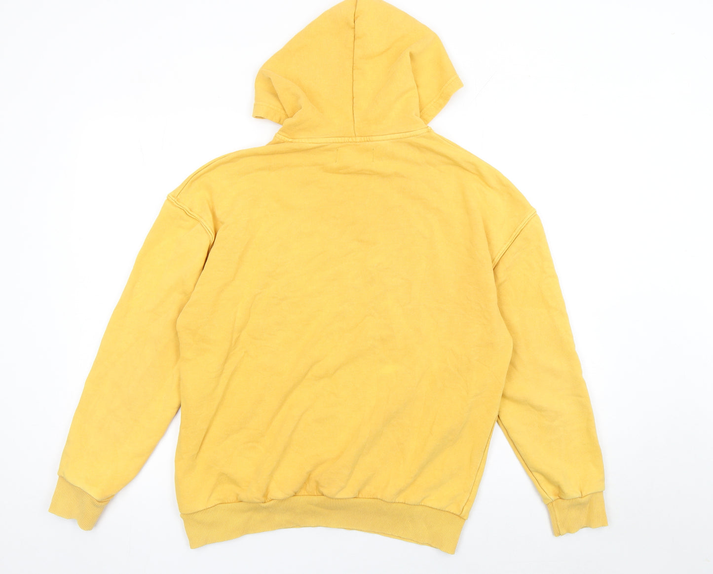Antioch Women's Yellow Pullover Hoodie Medium Cotton Casual