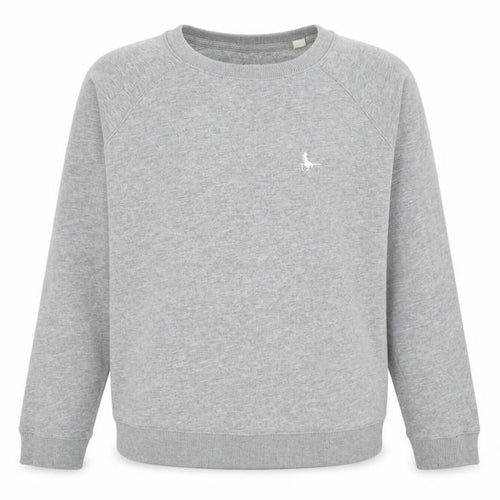 Jack Wills Womens Grey Cotton Blend Crew Neck Sweatshirt UK 10