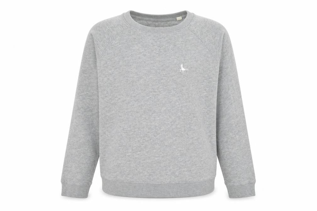 Jack Wills Womens Grey Cotton Blend Crew Neck Sweatshirt UK 10