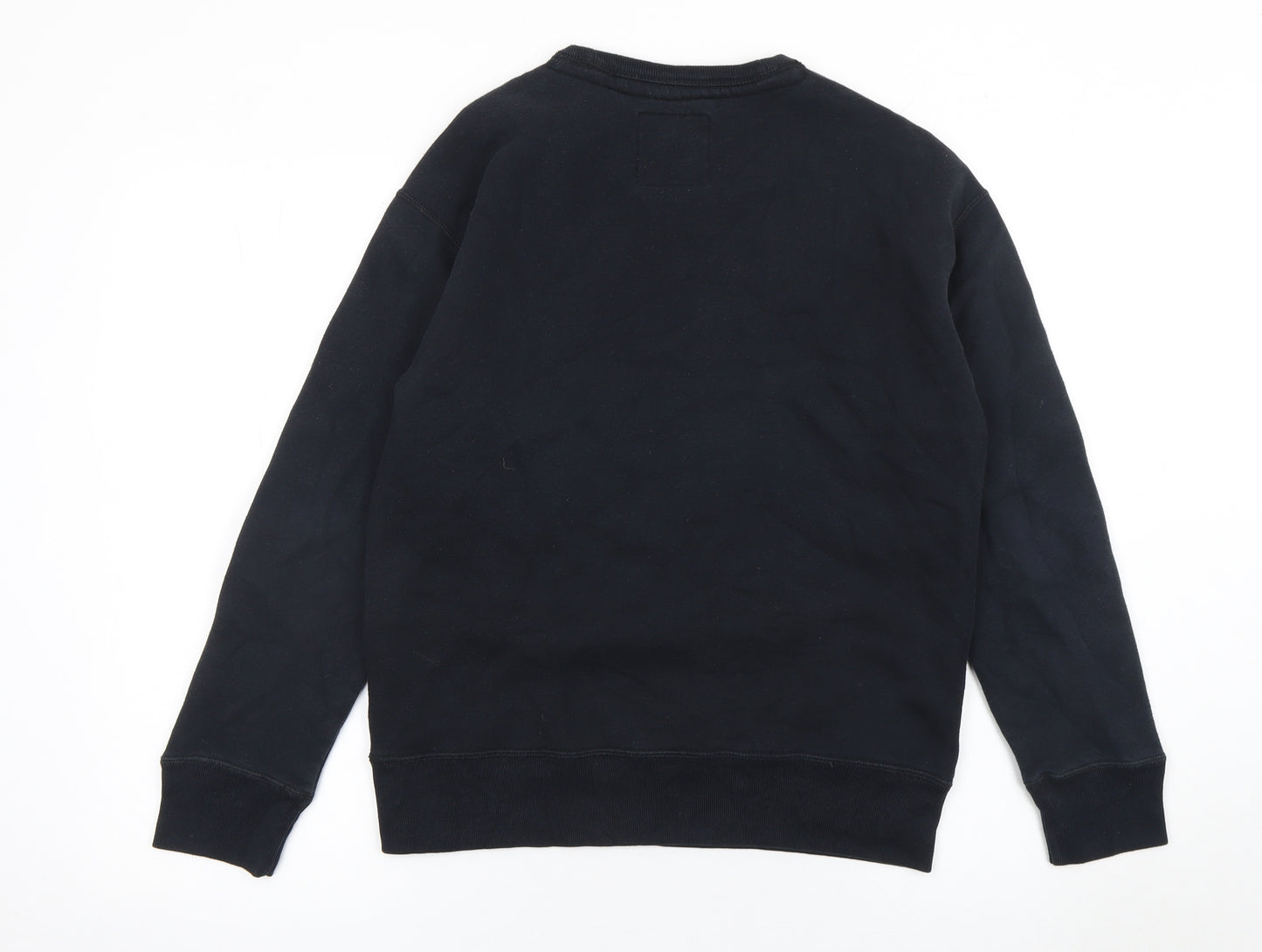 Hollister Men’s Black XS Logo Pullover Sweatshirt Crew Neck