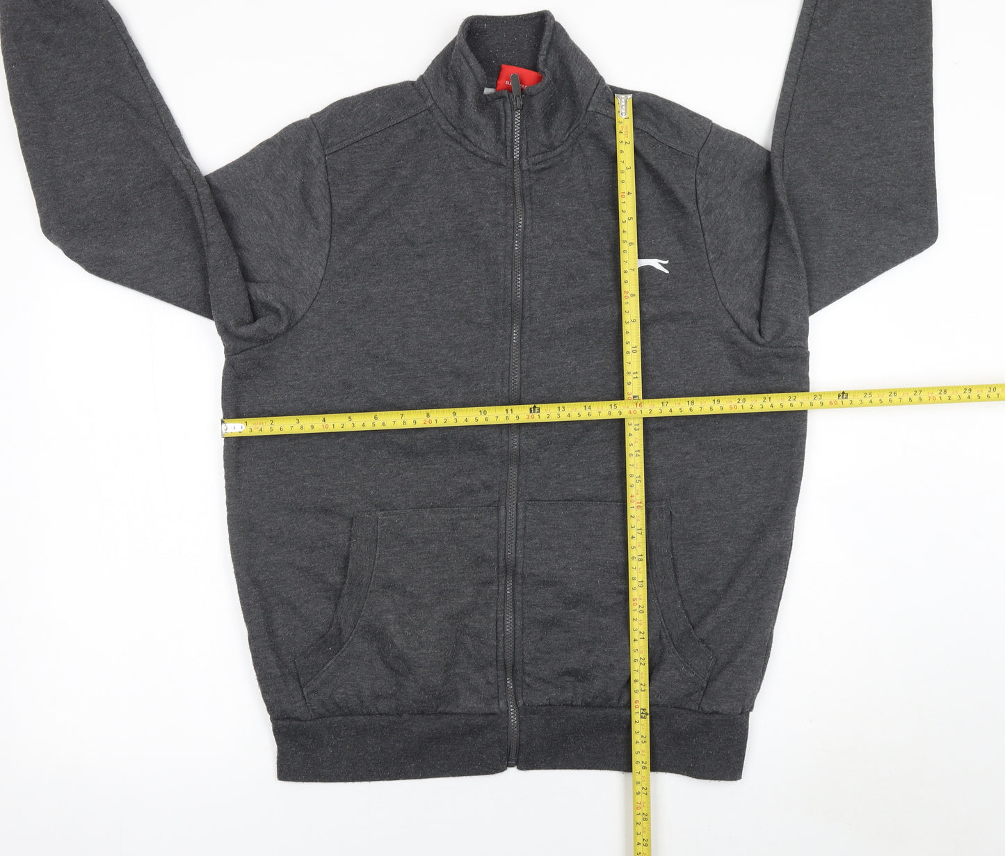 Slazenger Men's Black Track Jacket M Full Zip Cotton Blend