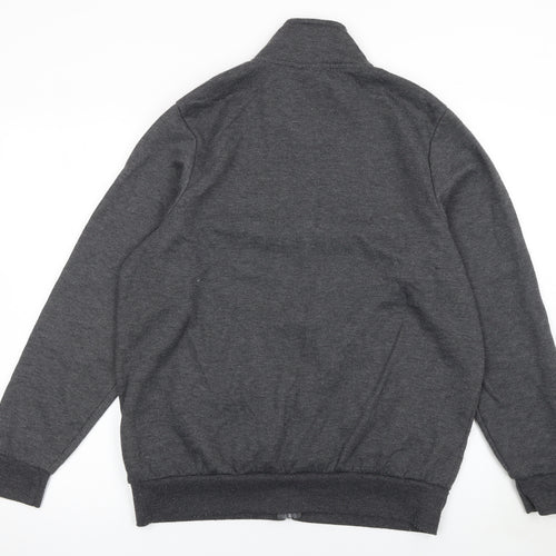 Slazenger Men's Black Track Jacket M Full Zip Cotton Blend