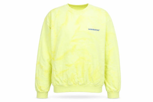 Nasaseasons Women's Yellow Cotton Crew Neck Sweatshirt Size L