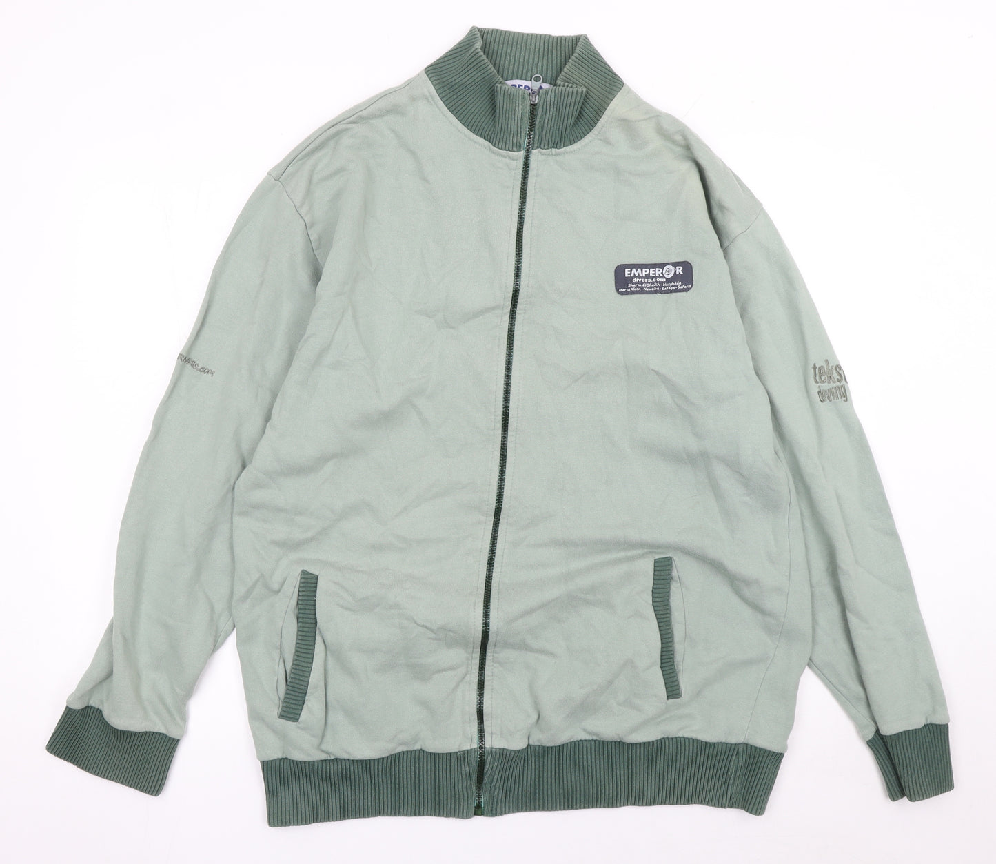 Emperor Divers Gear Mens Green 3XL Full Zip Sweatshirt