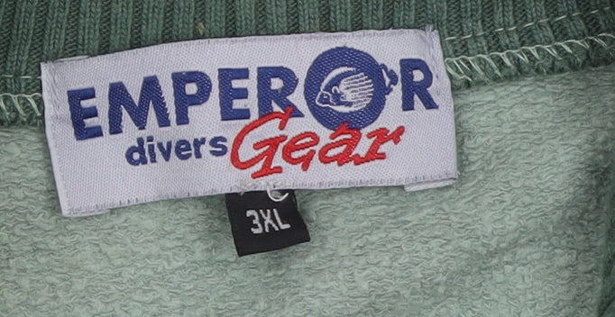 Emperor Divers Gear Mens Green 3XL Full Zip Sweatshirt
