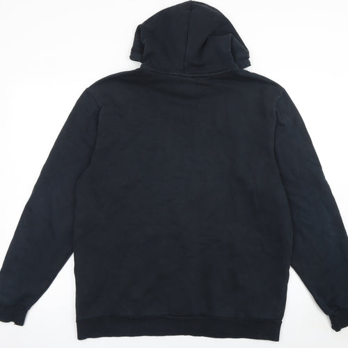 Puma Mens Black Pullover Hoodie Size L Regular Fit Logo Sports