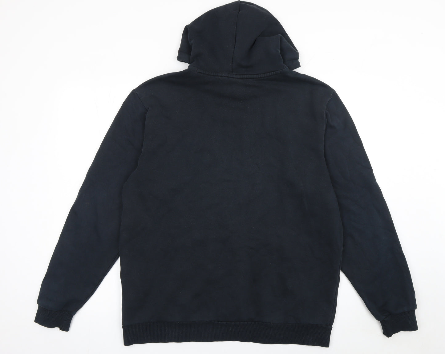 Puma Mens Black Pullover Hoodie Size L Regular Fit Logo Sports