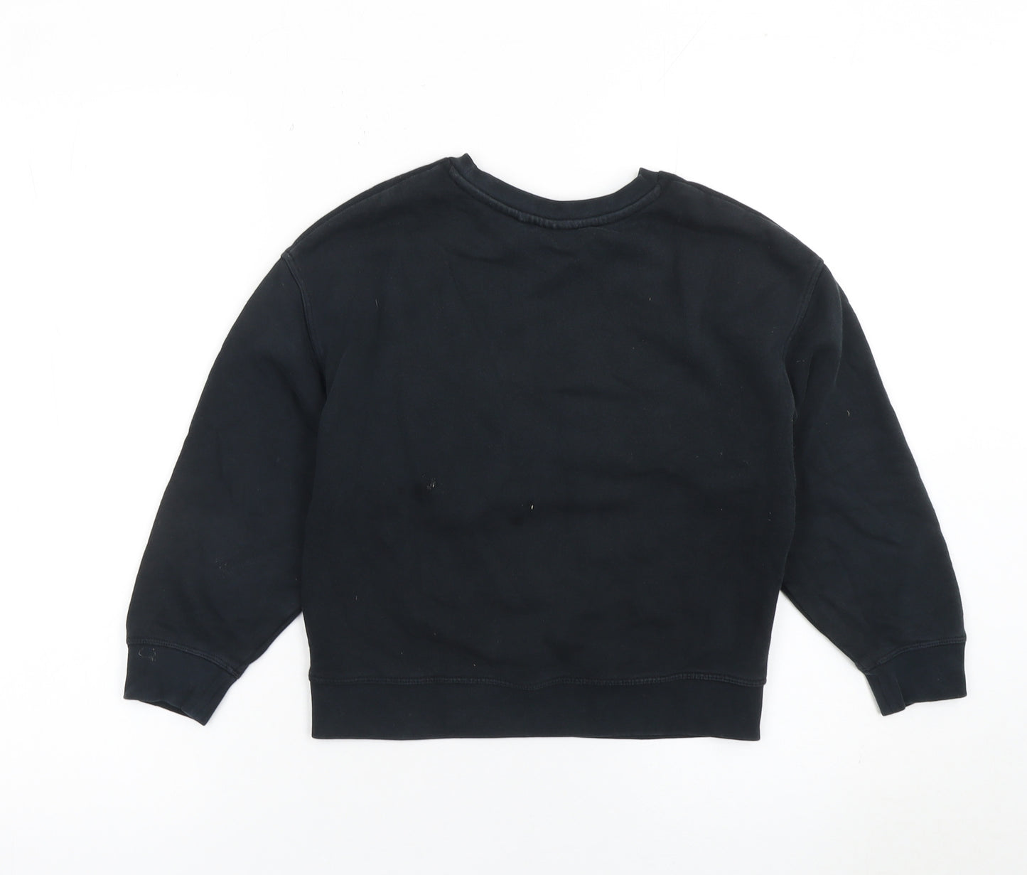 Next Girls Black Sequin 'You Can' Sweatshirt 8 Years Cotton Blend