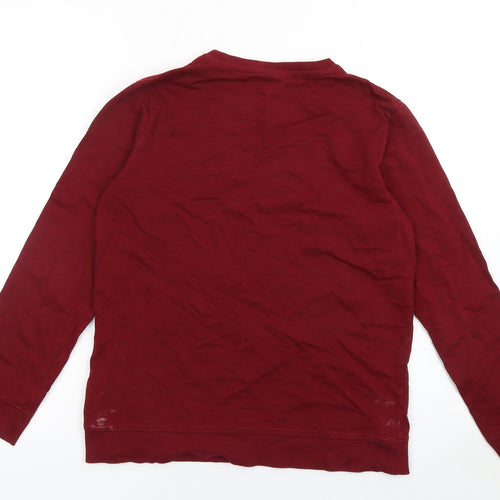 U.S. Polo Assn. Boys Red Pullover Sweatshirt 12-13 Years Crew Neck Logo Top
