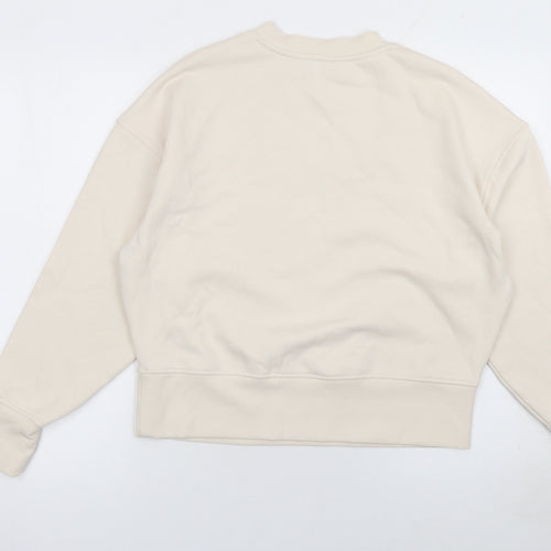 George Women Beige Amour Epique Paris Pullover Sweatshirt Size S 8-10