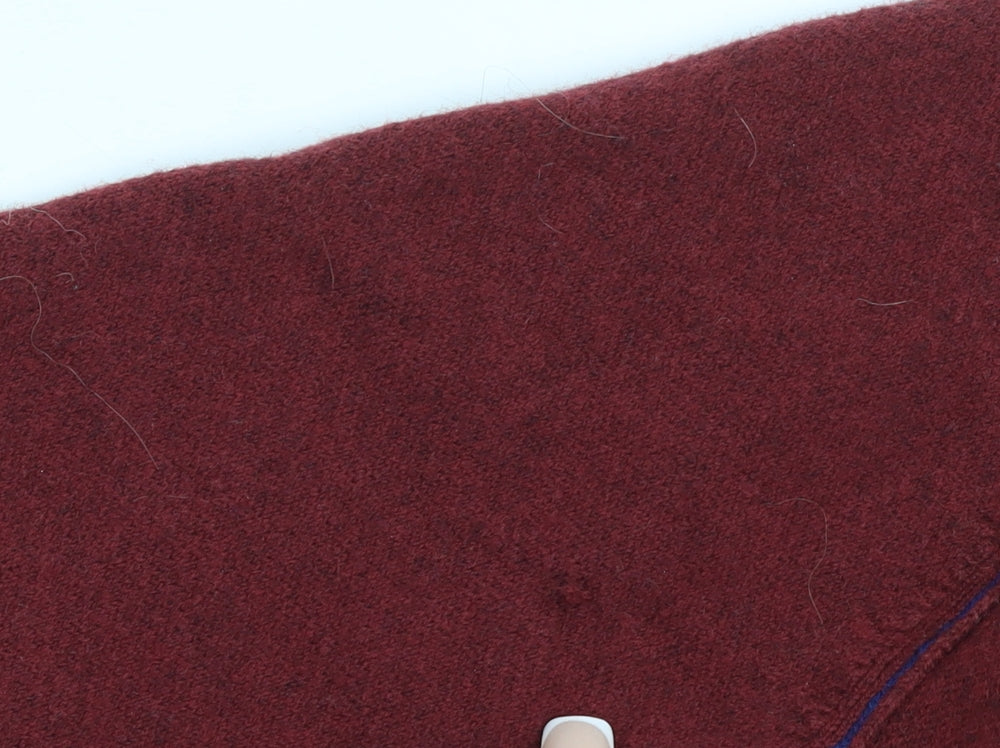 Clarks Originals Men's Red XL V-Neck Cotton Wool Jumper