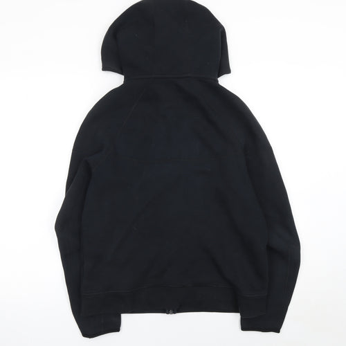 Nike Boys Black XL Full Zip Fleece Hoodie with Logo and Pockets
