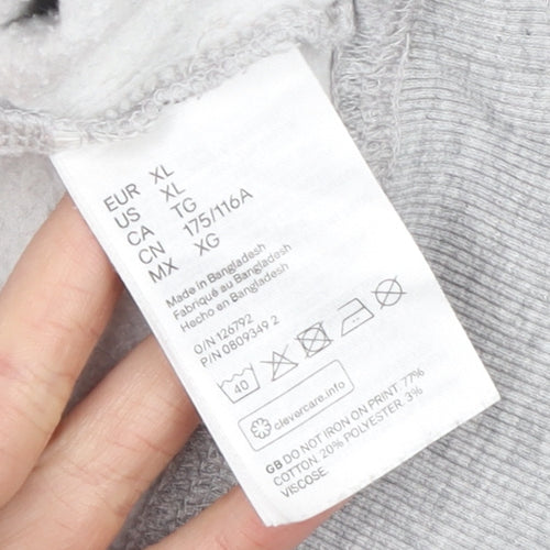 H&M Men's Grey Marilyn Graphic Print Pullover Sweatshirt XL