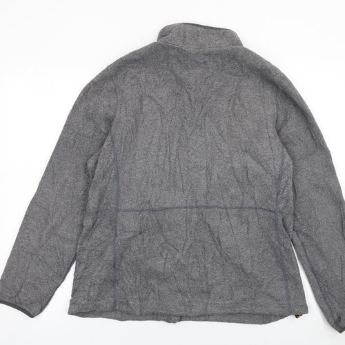 L.L. Bean Men’s Grey Fleece Full Zip Jacket Size L Regular Outdoor