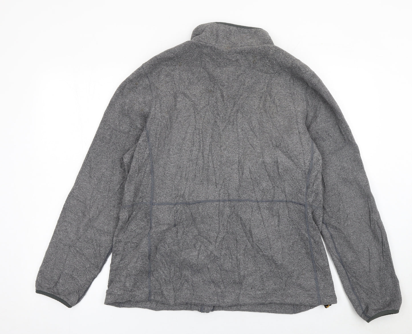 L.L. Bean Men’s Grey Fleece Full Zip Jacket Size L Regular Outdoor