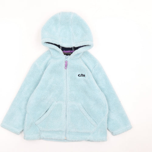 Gill Girls Blue Hooded Fleece Zip Jacket 10 Years