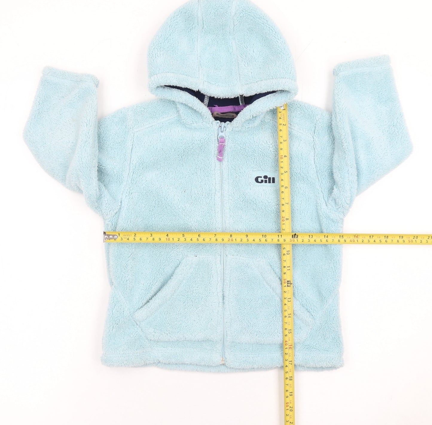 Gill Girls Blue Hooded Fleece Zip Jacket 10 Years