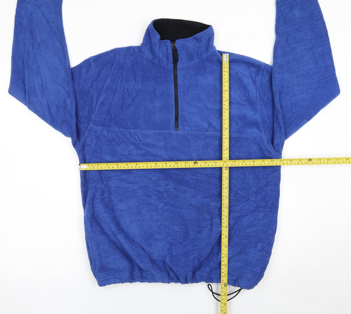 Kikomo Men's Blue Fleece 1/4 Zip Pullover Sweatshirt M