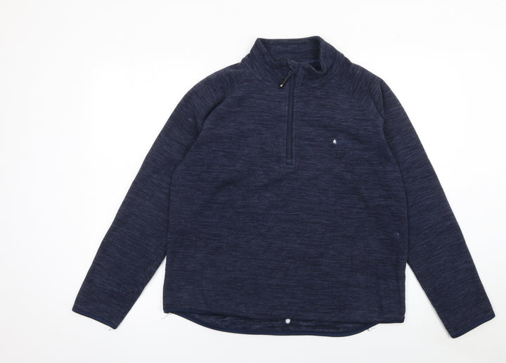 Mountain Pro Mens Blue 1/4 Zip Fleece Sweatshirt XL Outdoor Hiking