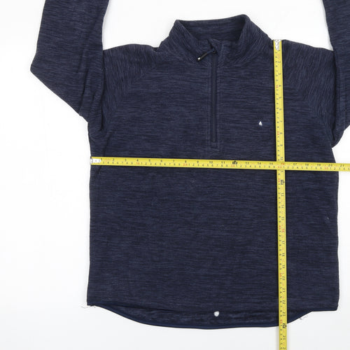 Mountain Pro Mens Blue 1/4 Zip Fleece Sweatshirt XL Outdoor Hiking
