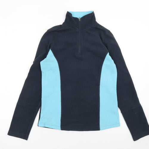 Peter Storm Boys Blue Fleece 1/4 Zip Pullover Sweatshirt Size 10 Years