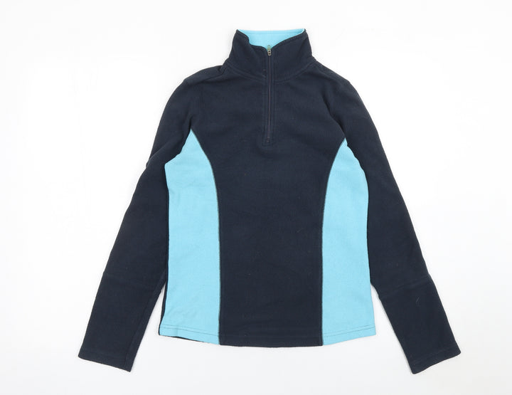 Peter Storm Boys Blue Fleece 1/4 Zip Pullover Sweatshirt Size 10 Years