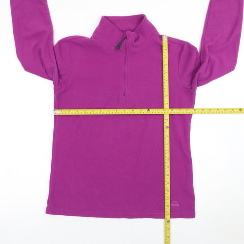Peter Storm Women’s Purple Fleece 1/2 Zip Pullover Sweatshirt Size 12